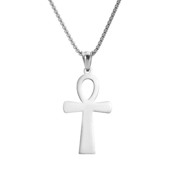 Men's And Women's Retro Stainless Steel Cross Pendant - Image 2