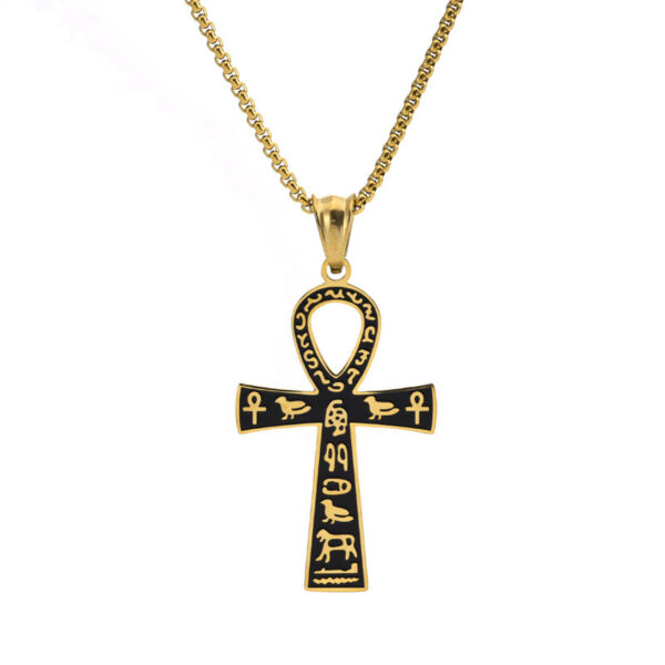 Men's And Women's Retro Stainless Steel Cross Pendant - Image 8