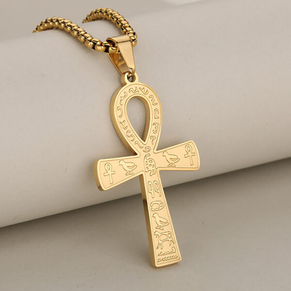 Men's And Women's Retro Stainless Steel Cross Pendant - Image 6