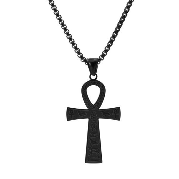 Men's And Women's Retro Stainless Steel Cross Pendant - Image 5
