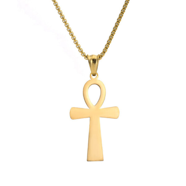 Men's And Women's Retro Stainless Steel Cross Pendant - Image 7