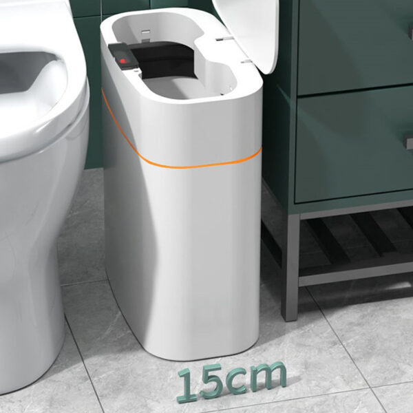 Smart Trash Can With Lid For Bedroom And Living Room Kitchen Storage Box Trash Can Induction Small Car Box Automatic Smart Dustbin Smart Trash Bin - Image 6