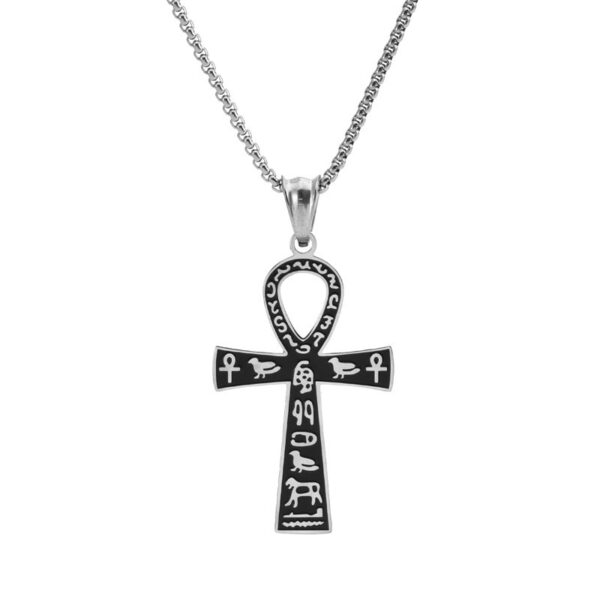 Men's And Women's Retro Stainless Steel Cross Pendant - Image 9
