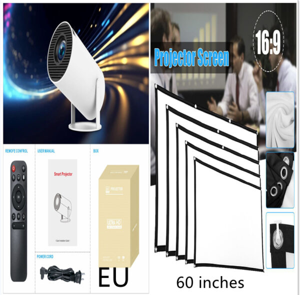 HY300 Pro Projector Home Theater Entertainment Portable Small Projector - Image 2
