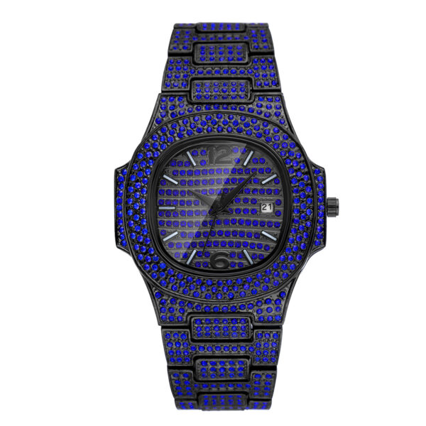 Niche Hip Hop Color Diamond Full Diamond Men's Watch - Image 2