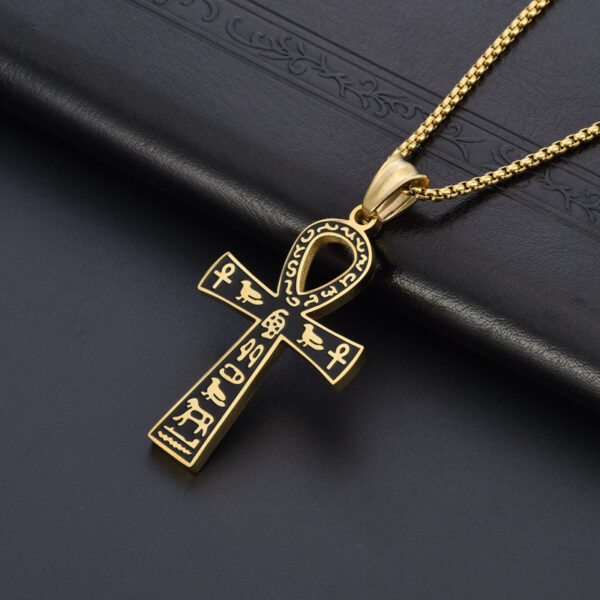 Men's And Women's Retro Stainless Steel Cross Pendant - Image 3